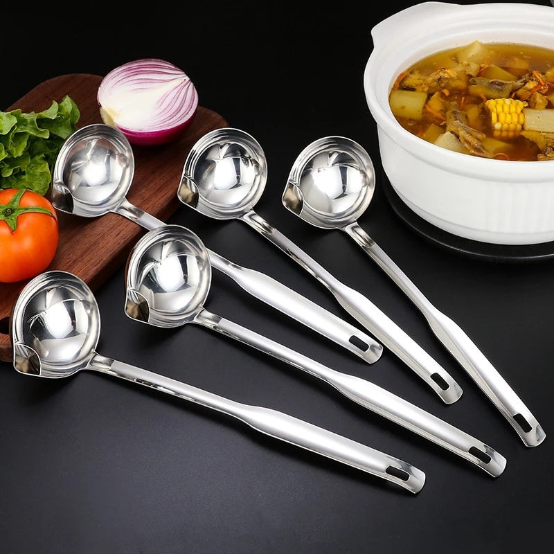 Lanela Kitchen Tools Stainless Steel Filter Home Kitchen Tools Drain Soup Oil Separator Spoon