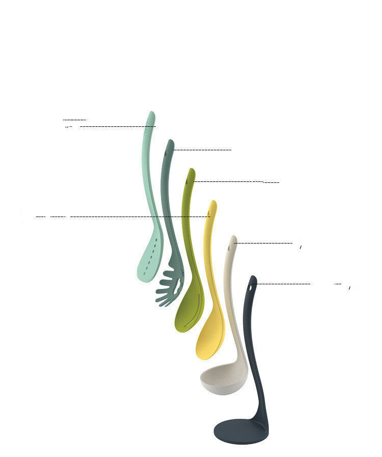 Lanela Kitchen Tools 6Pcs Non-stick Cookware Set Heat Resistant Kitchenware Soup Spoon Spatula Baking Tools Cooking Tools Set Kitchen Supplies