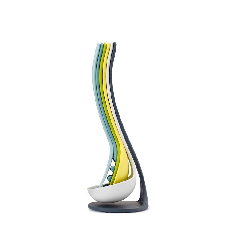 Lanela Kitchen Tools 6Pcs Non-stick Cookware Set Heat Resistant Kitchenware Soup Spoon Spatula Baking Tools Cooking Tools Set Kitchen Supplies