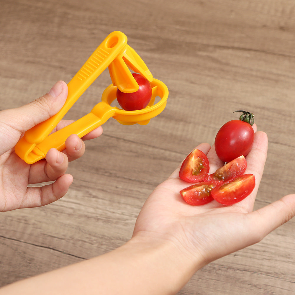 Lanela Kitchen Tools Tomato Slicer Cutter Grape Tools Cherry Kitchen Pizza Fruit Splitter Artifact Small Tomatoes Accessories Manual Cut Gadget