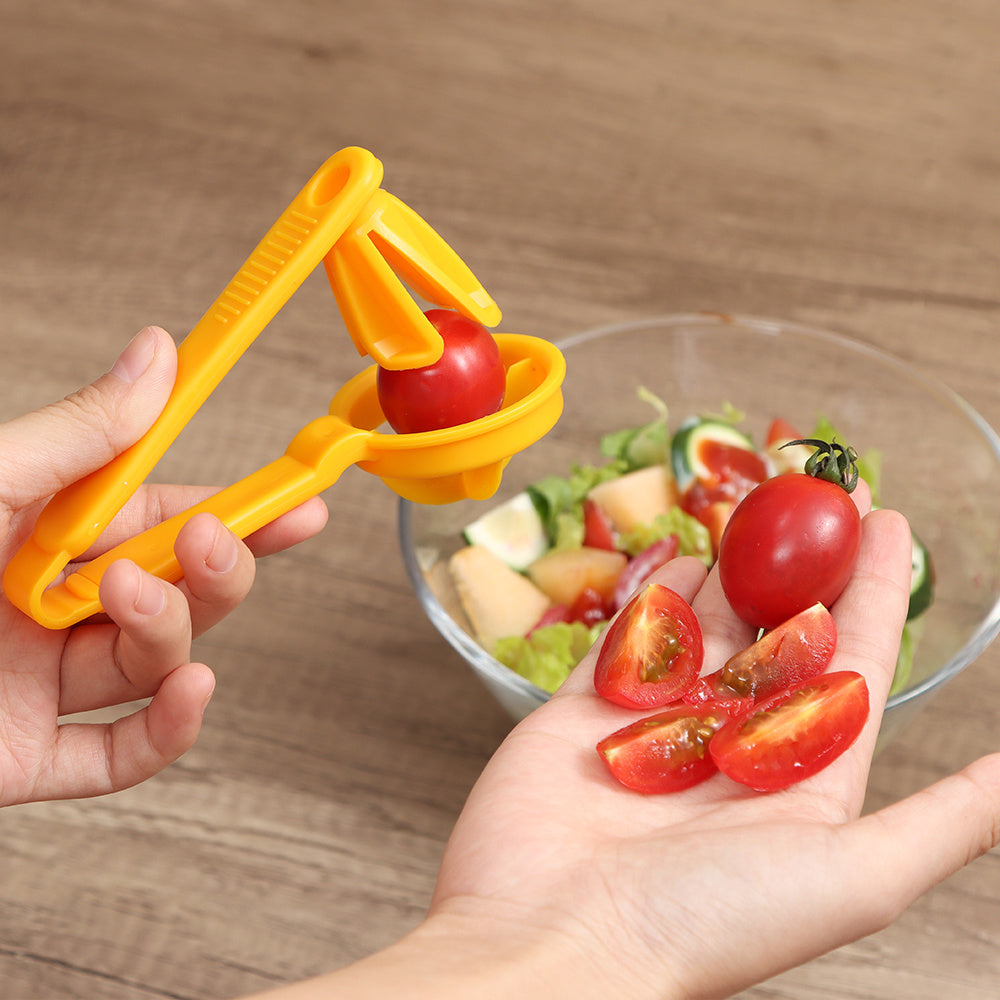 Lanela Kitchen Tools Tomato Slicer Cutter Grape Tools Cherry Kitchen Pizza Fruit Splitter Artifact Small Tomatoes Accessories Manual Cut Gadget