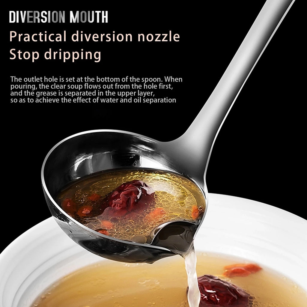 Lanela Kitchen Tools Stainless Steel Filter Home Kitchen Tools Drain Soup Oil Separator Spoon